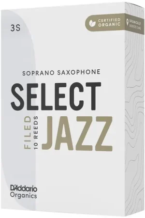 DAddario Woodwinds Organic Sel. Jazz Filed SOP 3S | Nouveau lancement