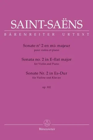 Bärenreiter Saint-Saëns Sonate Nr. 2 - Disponible maintenant