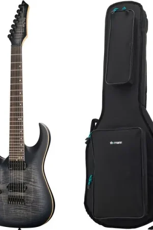 Harley Benton Amarok 7 LH BKNT Flame w/Bag | Offre à durée limitée