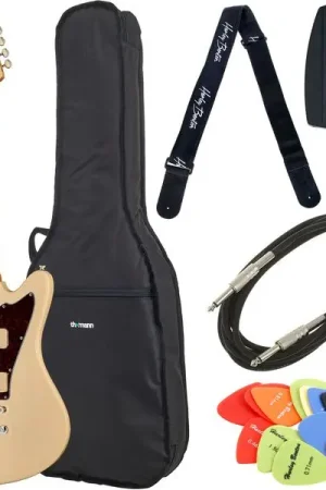 Expédition rapide - Harley Benton JA-60LH OW Bundle