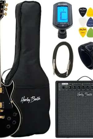 Quantité limitée - Harley Benton SC-500 BK Vintage Series Set