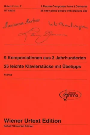Wiener Urtext Edition 9 Komponistinnen Klavierstücke - Promo exceptionnelle