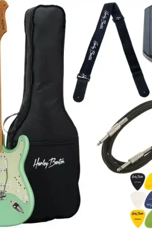 Bien noté | Harley Benton ST-62CC MN Seafoam Gree Bundle
