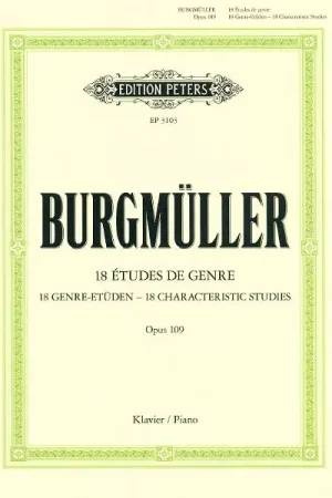 Edition Peters Burgmüller 18 Etüden op. 109 - Direct fabricant