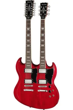 Stock presque épuisé - Harley Benton DC-Custom II 612 Cherry