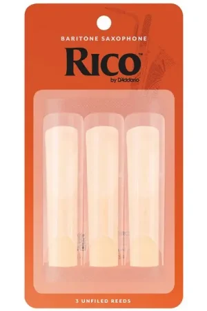 Qualité supérieure - DAddario Woodwinds Rico Baritone Sax 1.5 3-Pack