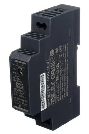 Prix avantageux | MeanWell HDR-15-24 Power Supply 0,63A