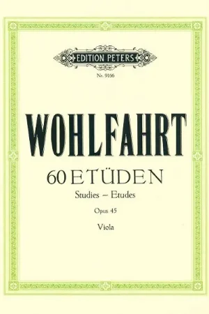 Petit prix | Edition Peters Wohlfahrt 60 Etüden Viola