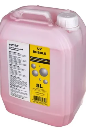 Prix en baisse - Eurolite UV Bubble Fluid 5l red