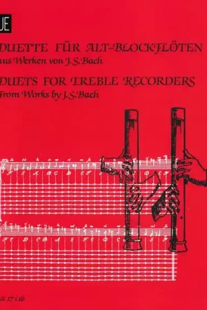 Universal Edition Bach Duette Altblockflöte - Tout juste disponible