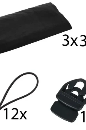 Stageworx Deco Curtain BK 3x3m Bundle | Stock presque épuisé