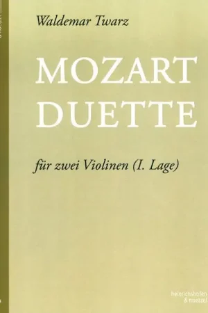 À ne pas manquer - Heinrichshofen Verlag Mozart Duette Violin