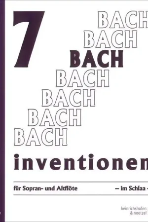 Heinrichshofen Verlag Bach 7 Inventionen Blockflöte | Bien noté