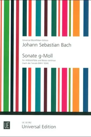 Universal Edition Bach Sonate g-moll - Prix promo
