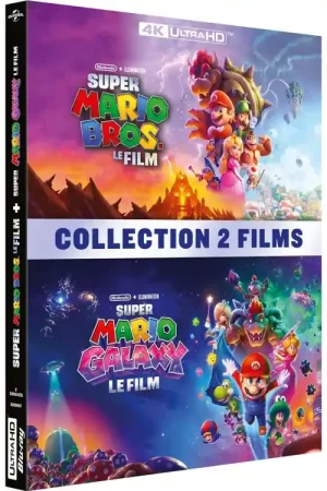 Excellente qualité | COFFRET SUPER MARIO BROS., LE FILM & SUPER MARIO GALAXY, LE FILM - 2 UHD 4K