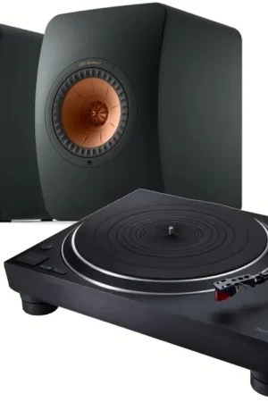 Déstockage | KEF LS50 Wireless 2 Black + TECHNICS SL-1500C Noir
