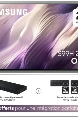 SAMSUNG TQ83S99H + BOITIER SANS FIL + FIXATION MURALE - Très populaire
