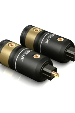 Quantité limitée - Viablue T6S Connecteurs pour fibre optique Toslink (La paire)