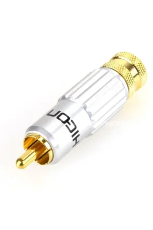 Hicon CM13-NTL Connecteur RCA Plaqué Or Ø8mm (Unité) | Plus que quelques jours