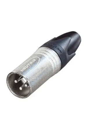 Prix usine | NEUTRIK NC3MXX Connecteur XLR Mâle 3 Pôles Plaqué Argent Ø8mm (Unité)