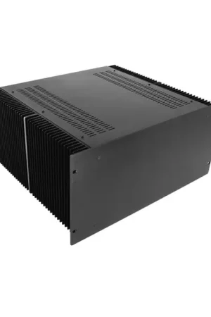 Tout juste ajouté - HIFI 2000 Boitier dissipateur 4U 400mm - Facade 4mm Noir