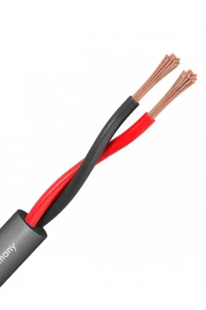 SOMMERCABLE MERIDIAN SP225 Câble Haut-Parleur Cuivre OFC 2x2.5mm² Ø7.8mm Gris - Ajoutez au panier