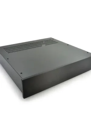 HIFI 2000 Boitier 2U 400mm - Facade 10mm Noir - Qualité supérieure