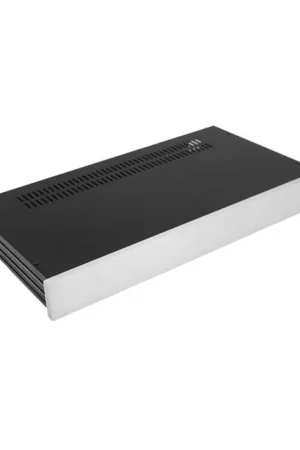 HIFI 2000 Boîtier Slimline 1U 230mm Façade 10mm Argent | Qualité professionnelle