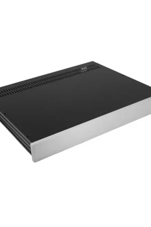 En stock - HIFI 2000 Boîtier Slimline 1U 350mm Façade 10mm Argent