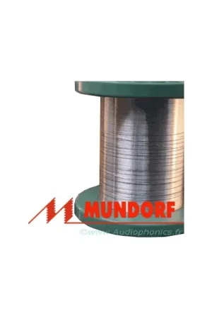 Livraison express - MUNDORF MCONNECT SGW115W Câble Argent/Or Isolé PTFE Blanc 1.5mm
