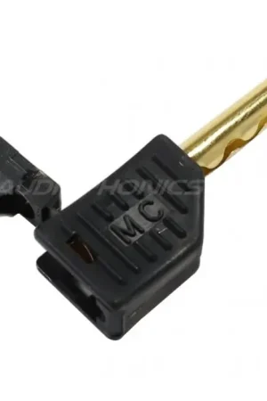 En stock - MUNDORF Fiche Banane Cuivre Beryllium Noir Ø4mm (Unité)