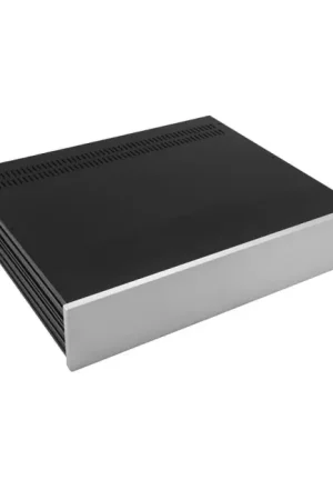 Tout juste disponible | HIFI 2000 Boitier Slimline 2U 350mm - Facade 10mm Silver
