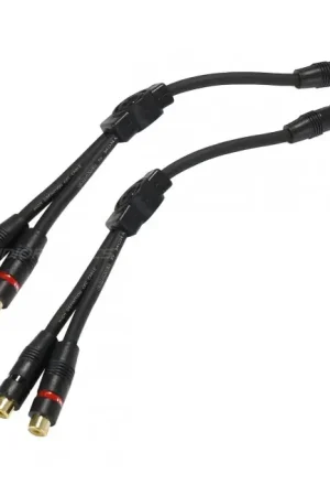 Cordon Adaptateur Y - 2x Femelle vers 1x Male 25cm (La paire) - Jusqu'à épuisement des stocks