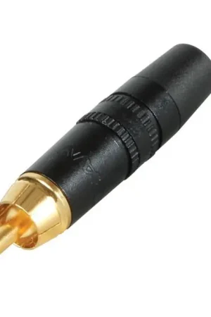 Prix cassé - REAN / NEUTRIK NYS373 Connecteur RCA Noir Ø6mm (Unité)