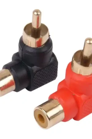 Adaptateurs RCA coudés 90° (la paire) - Disponible dès maintenant