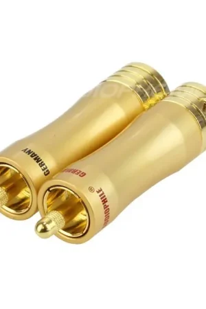 Offre - Yarbo RCA-050 Connecteurs RCA plaqué Or 24k Ø8mm (La paire)