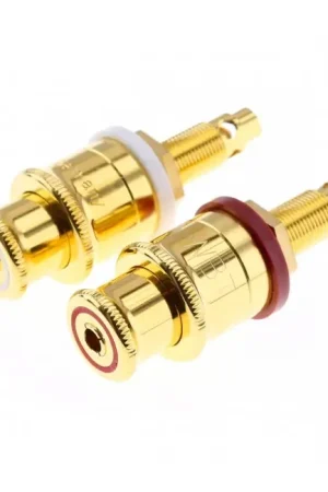 WBT-0702.01 Borniers pour Haut-Parleurs Cuivre Plaqué Or 24k (Set x4) | Ajoutez au panier