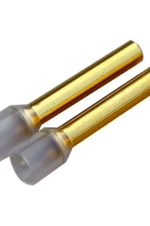 Livraison express | WBT-0444 Embouts à Sertir avec Isolant pour Câble Cuivre OFC Plaqué Or 6mm² (Set x10)