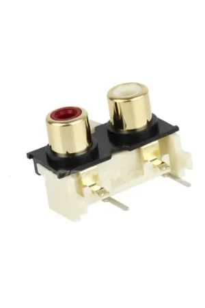 MONACOR T-720G Embase horizontale RCA pour circuits imprimés | Expédition rapide