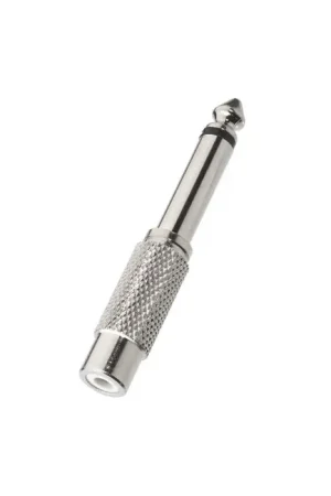 Adaptateur Jack 6.35mm mâle mono vers RCA femelle | Paiement sécurisé