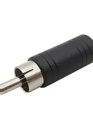 Adaptateur Jack 6.35mm femelle&nbsp;mono vers RCA mâle - Excellente qualité