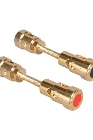 DAYTON AUDIO Bornier double à ressorts Plaqué Or (la paire) - Super offre