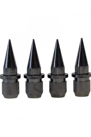 Pointes de Découplage Laiton M8 Chromé Noir (Set x4) | Disponible à la commande