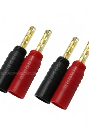 DYNAVOX IMG2 Fiches Banane BFA avec capuchon Plaqué Or Ø5mm (Set x4) | Top des ventes