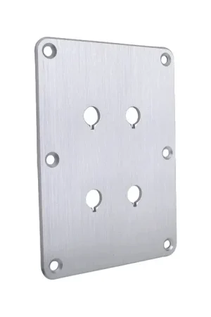 Coup de cœur des clients | DAYTON AUDIO DBPP-SI Plaque aluminium bi-cablage Argent pour borniers