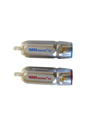 YARBO RCA-007R Connecteurs RCA Plaqués Rhodium Ø9mm (La paire) | Disponible maintenant
