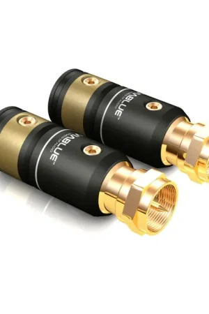 VIABLUE T6S-F PLUG Connecteur F satellite Ø9.5mm (La paire) | Affaire à saisir