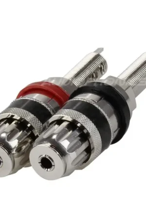 Réduction - YARBO BP-006RP Borniers plaqués Rhodium (la paire)