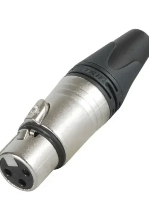 NEUTRIK NC3FXX Connecteur XLR Femelle 3 Pôles Plaqué Argent Ø8mm (Unité) | Qualité supérieure