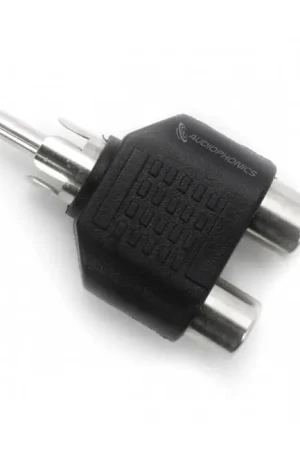 Adaptateur 1x RCA Mâle vers 2x RCA Femelle | Premium